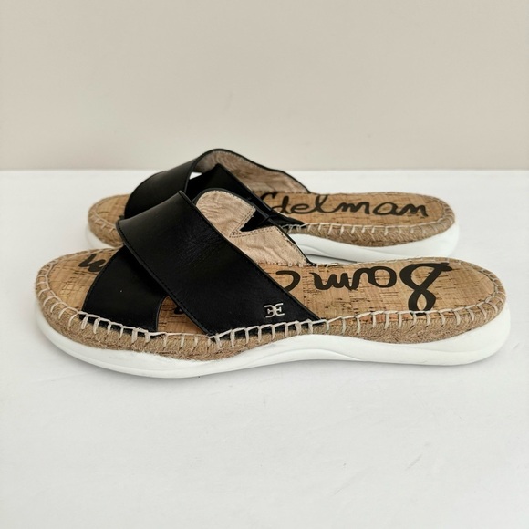 Sam Edelman Jen Slides Leather Sandals Size 10 - Picture 8 of 14